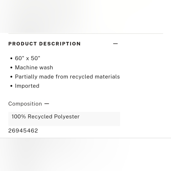 NWT Victoria's Secret Cozy Plush Blanket - Picture 3 of 5